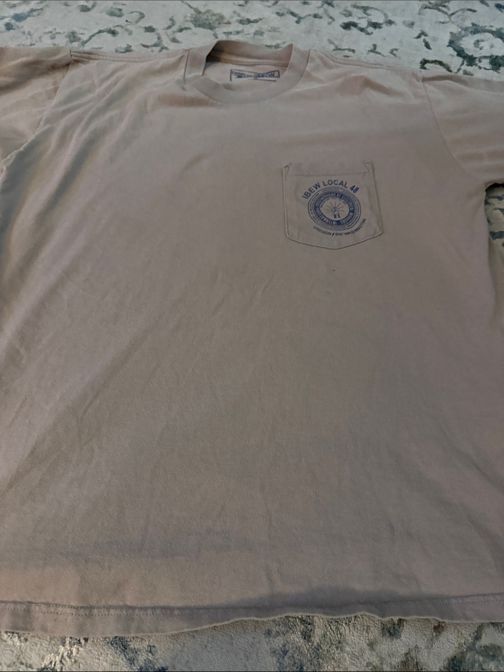 Local 48 Pocket Tee - Taupe Brown Short Sleeve Shirt